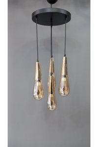 Woodhub Tekli Kırmızı Silindir Modern Kumaş Bebek-Çocuk Odası Avize