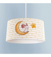 Bambaşka Moda Bmav-1045 Tekli Çok Renkli Pasta Modern Kumaş Bebek-Çocuk Odası Avize