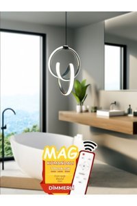Lumenistanbul Nilay Tekli Siyah Modern Kumaş Salon-Oturma Odası Avize