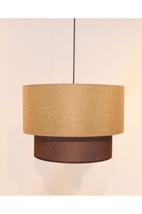 Luz Amarilla 2'li Altın Cam Modern Alüminyum Salon Avize