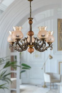 Crystal Palace 10'lu Altın Sarkıt Modern Metal Salon-Oturma Odası Avize