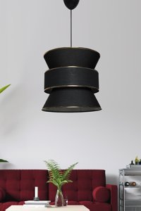 Hanımefendy Tekli Bej Halat Rustik Halat Salon-Oturma Odası Avize