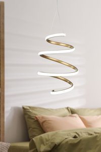 Begüsa 2'li Kahverengi Sarkıt Modern Metal Salon-Oturma Odası Avize