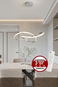 Hilalsan 7766G 4'lü Altın Metal Modern Alüminyum Antre-Hol Avize