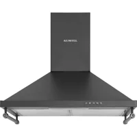 Kumtel DP6-RBL 140 W 60 cm Metal Yüzey Bacalı-Bacasız Duvar Tipi Davlumbaz Siyah