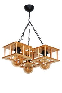 Avizevi 3'lü Metalik Sarkıt Modern Metal Salon-Oturma Odası Avize