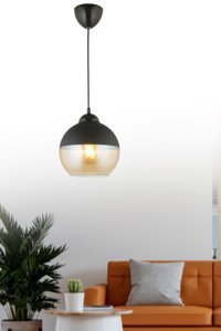 Modelight 3'lü Siyah Sarkıt Modern Plastik Antre-Hol Avize