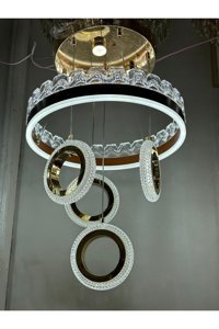 Ladco Aydınlatma Tekli Siyah Sarkıt Klasik Alüminyum Salon-Oturma Odası Avize