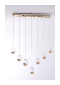 Vk Home Aydınlatma Begonya 3'lü Beyaz Sarkıt Modern Halat Salon-Oturma Odası Avize