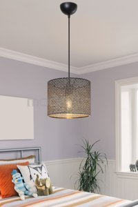 Mhk Collection Tekli Beyaz Sarkıt Modern Metal Salon-Oturma Odası Avize