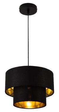 571 Store Tekli Siyah Modern Kumaş Antre-Hol Avize