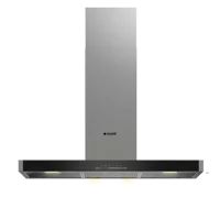 Arçelik ADT 906-2 S 90 cm Metal Yüzey Karbon Filtreli Bacalı-Bacasız Duvar Tipi Davlumbaz Siyah