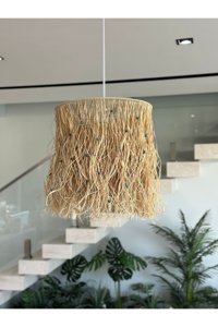 Lumenistanbul Maya Tekli Mavi Sarkıt Modern Plastik Salon-Oturma Odası Avize