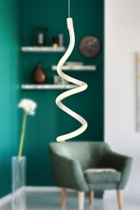 Begüsa Alena Tekli Siyah Sensörlü Sarkıt Modern Alüminyum Salon-Oturma Odası Avize