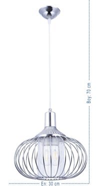 Özcan Aydınlatma 1668068 Tekli Kahverengi Sarkıt Modern Metal Salon-Oturma Odası Avize