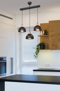 Luna Lighting 2808-1A-04 Domm Tekli Kırmızı Küre Modern Metal Salon-Oturma Odası Avize