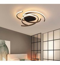 Manogrup Avize Aydınlatma Tekli Kahverengi Modern Kumaş Salon Avize