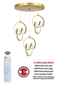 Özpolataydınlatma Yıldız 2'li Siyah Sarkıt Modern Plastik Salon-Oturma Odası Avize