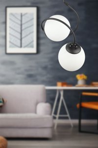 Begüsa 2'li Sarı Metal Modern Alüminyum Salon-Oturma Odası Avize