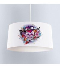 Bambaşka Moda Bmav-045 Tekli Çok Renkli Sarkıt Modern Kumaş Bebek-Çocuk Odası Avize