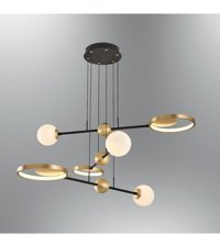 Oia Light Ols09 Spider Tekli Bej Modern Bambu Salon Avize