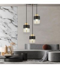 Apliqa Berca 6'lı Bej Sarkıt Modern Metal Salon-Oturma Odası Avize