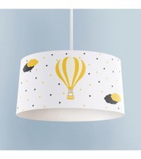 Bambaşka Moda Bmav-1028 Tekli Çok Renkli Baskılı Modern Kumaş Bebek-Çocuk Odası Avize