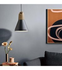 Nivo Ea2016 Tekli Siyah Ledli Modern Alüminyum Salon-Oturma Odası Avize