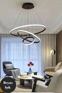 Eglo Siracusa 4'lü Beyaz Küre Modern Çelik Salon-Oturma Odası Avize
