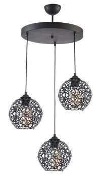 Fer Avize 5'li Mavi Cam Modern Cam Salon-Oturma Odası Avize