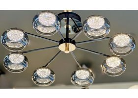 Dorbien Av-6141-6K Tekli Bej Sarkıt Modern Alüminyum Salon-Oturma Odası Avize