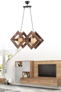 Bby Home & Desıgn Debriana Tekli Bej Sarkıt Modern Kumaş Salon-Oturma Odası Avize