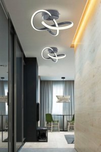 Decorita Tekli Metalik Sarkıt Modern Cam Salon-Oturma Odası Avize
