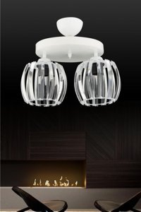 Hmydesign Luciole 3'lü Altın Spot Modern Metal Salon-Oturma Odası Avize