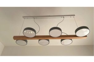 Rmdshop Ella 3'lü Siyah Cam Modern Cam Salon-Oturma Odası Avize