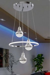 Rattam Dinner Tekli Kahverengi Sarkıt Modern Bambu Salon-Oturma Odası Avize