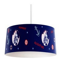 Aydınhomelight Tekli Beyaz Sarkıt Modern Kumaş Salon-Oturma Odası Avize