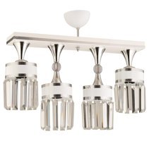 İstanbulmosaiclamps 4'lü Kahverengi Cam Otantik Cam Salon-Oturma Odası Avize
