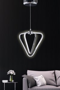 Modalight 6'lı Siyah Sarkıt Modern Ahşap Salon-Oturma Odası Avize