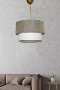 Barış Dizayn 4'lü Kahverengi Sarkıt Modern Ahşap Salon-Oturma Odası Avize
