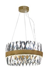 Emen Lighting Tekli Mavi Sarkıt Modern Cam Salon-Oturma Odası Avize