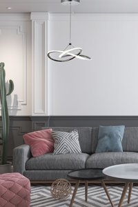 Evlight Tekli Beyaz Modern Plastik Bebek-Çocuk Odası Avize