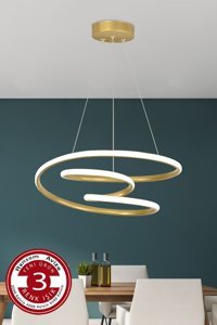 Özpolataydınlatma Yıldız 3'lü Siyah Sarkıt Modern Plastik Salon-Oturma Odası Avize