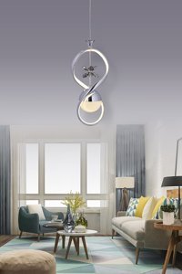 Gökdağ Group Balle Tekli Kırmızı Sarkıt Modern Hasır Salon-Oturma Odası Avize