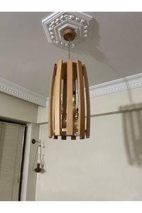 Burenze 3'lü Siyah Cam Modern Metal Salon Avize