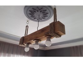Lambadar 3'lü Metalik Modern Metal Salon Avize