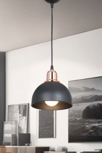 Etsylight Adore 3'lü Siyah Küre Modern Cam Salon-Oturma Odası Avize