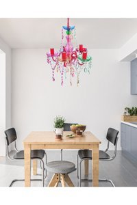Ufuk Store Tekli Siyah Plastik Modern Plastik Bebek-Çocuk Odası Avize