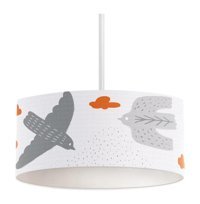 Homing Ayd-3651 Tekli Bej Kumaş Modern Kumaş Salon-Oturma Odası Avize