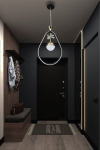 Ladco Aydınlatma A-513-3Y Tekli Siyah Ledli Modern Alüminyum Salon-Oturma Odası Avize